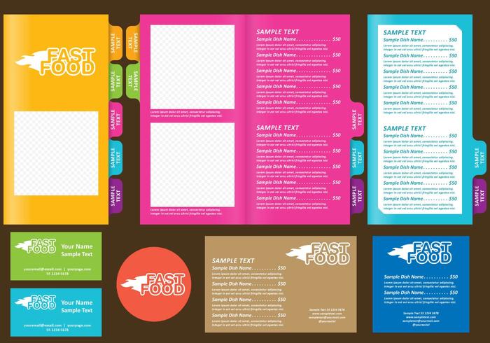 Fast Food Templates vector