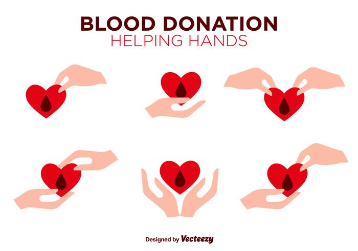 Blood Drive Vector Flat Color Icons