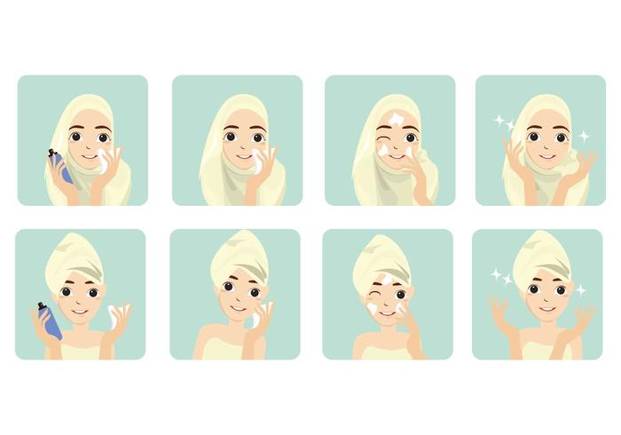 Basic Step Women Face Toner Vector