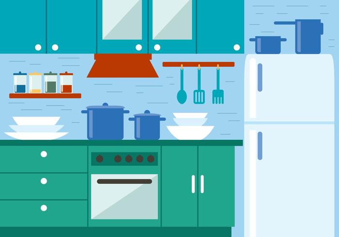 Cocina ilustración vectorial libre vector