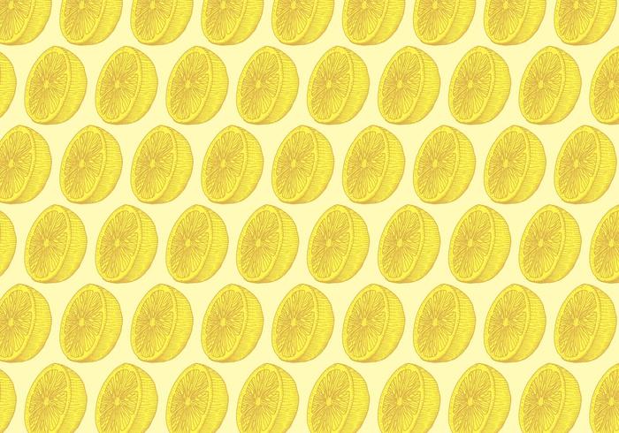 Yellow Lemon Pattern vector