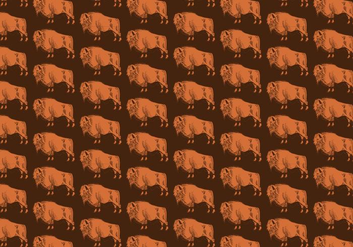 Buffalo Seamless Pattern vector