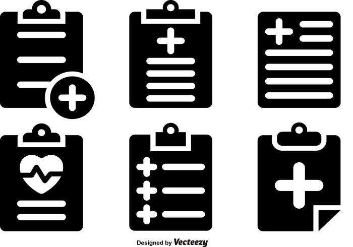 Vector Set Of Prescription Pad Icons