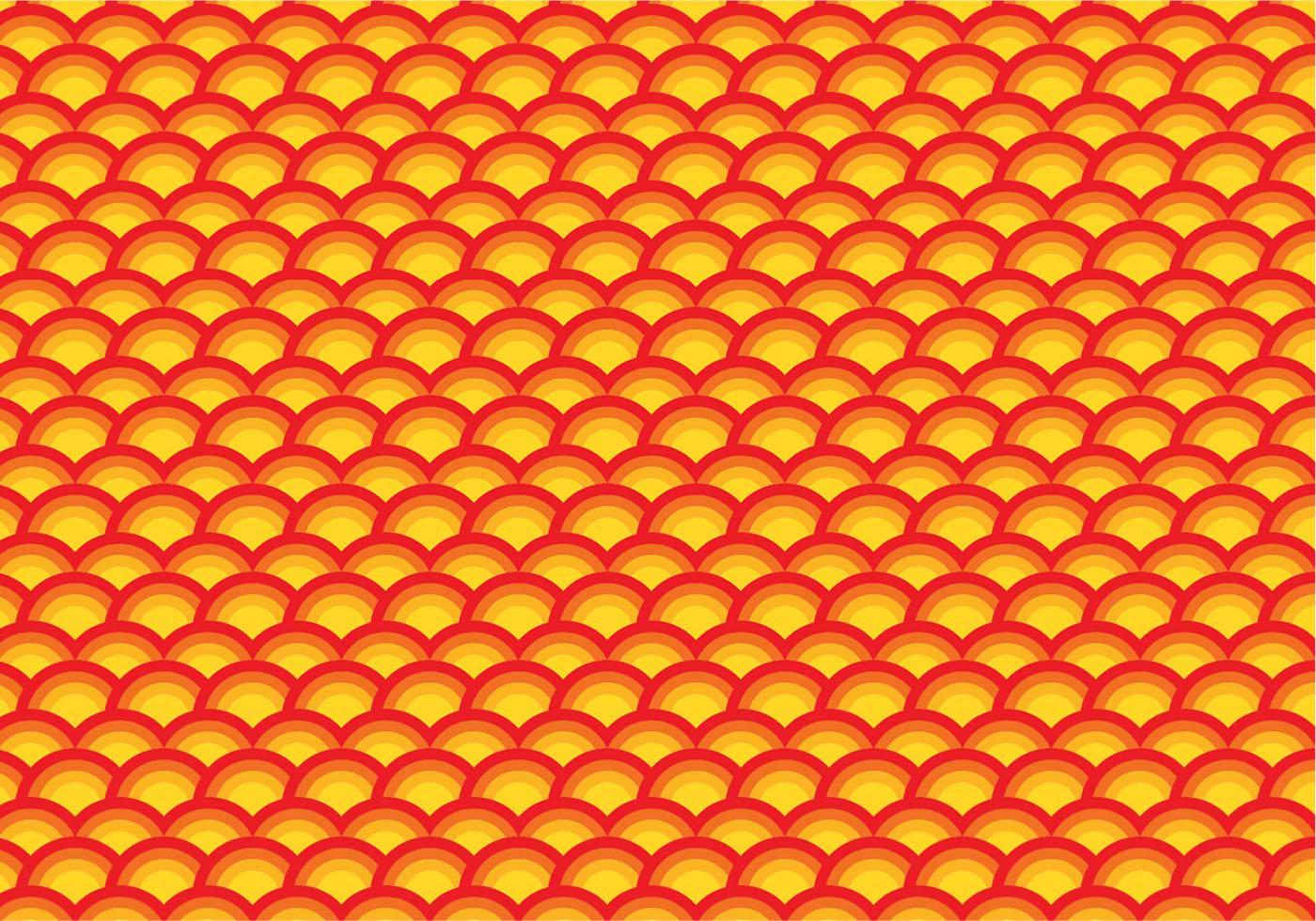 Orange scallop repeating pattern 123169 Vector Art at Vecteezy