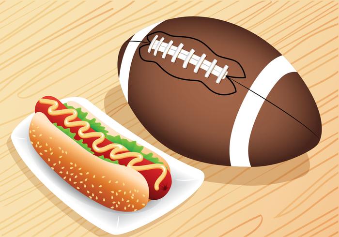 Hotdog for Tailgate vector