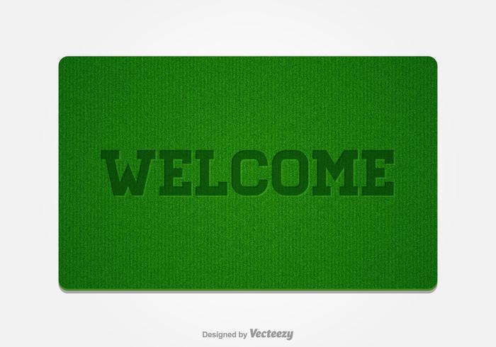 Vector de bienvenida gratis Doormat