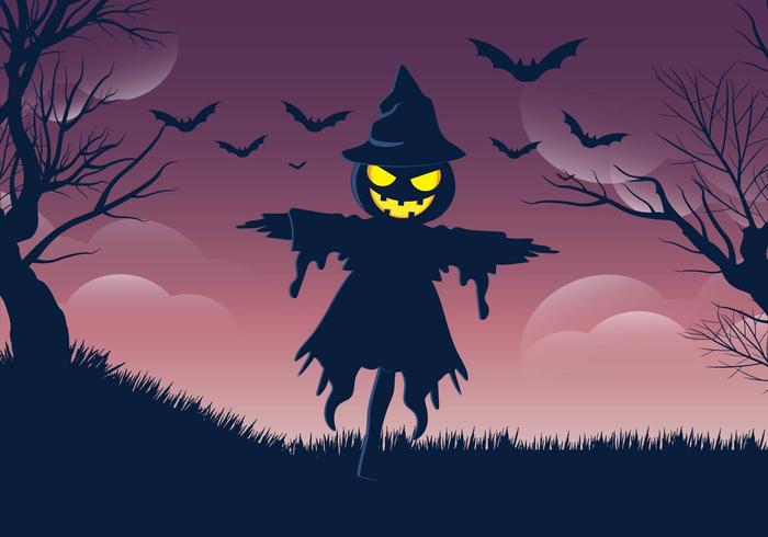 Halloweeen Scarecrow Vector