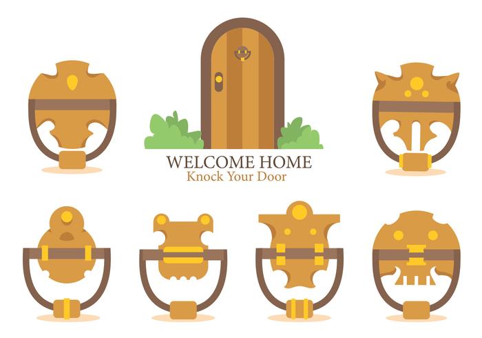 Welcome Home And Knock Your Door Vector 