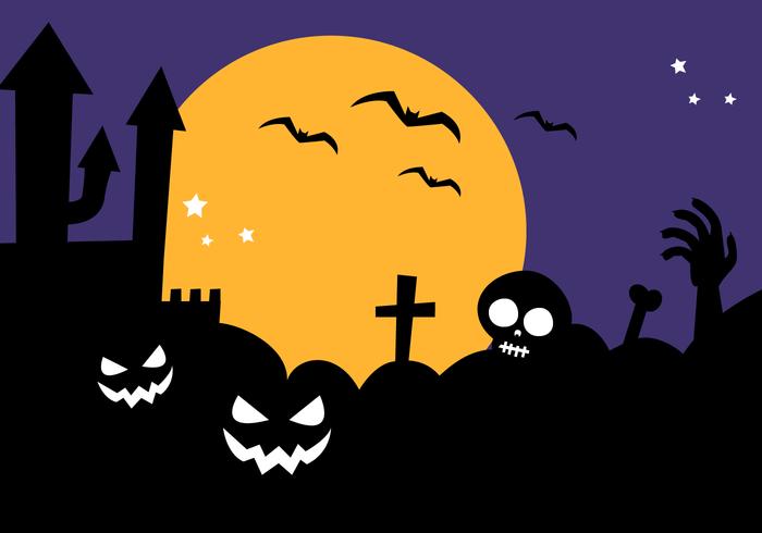 Vector de fondo libre de Halloween