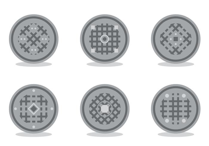 Manhole Vector Set