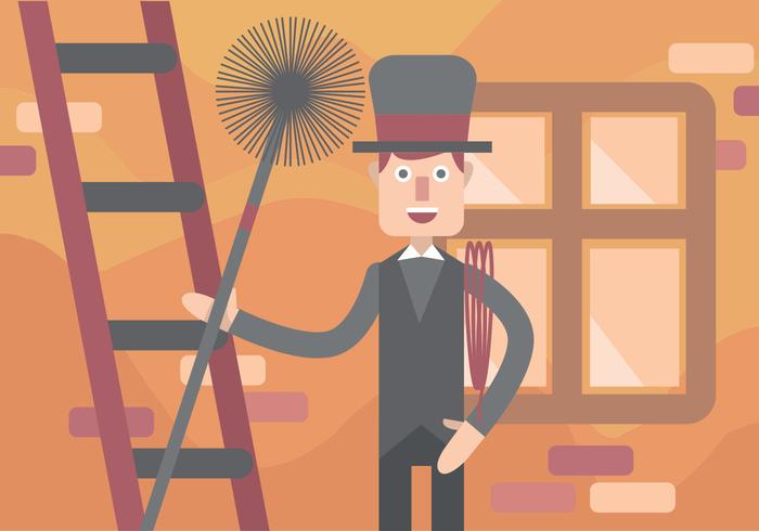 Chimney Sweep Vector Art