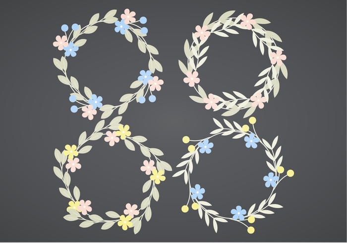 Vector Wreaths Set