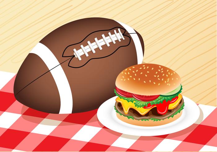 Burger for Tailgate vector