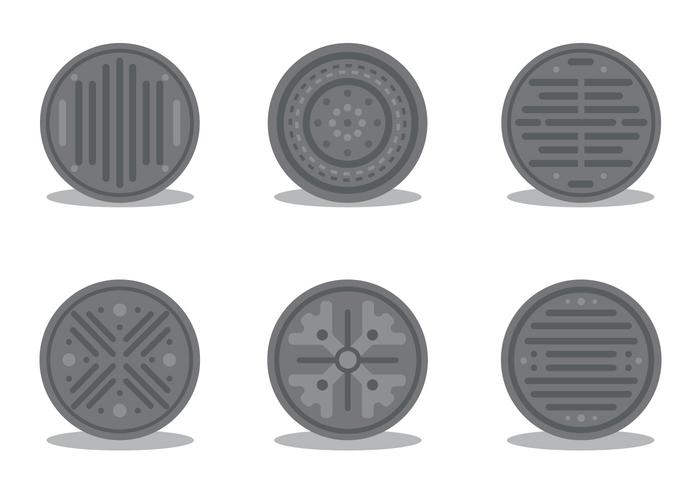 Manhole Vector Set