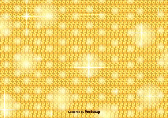 Golden Sequin Vector Background