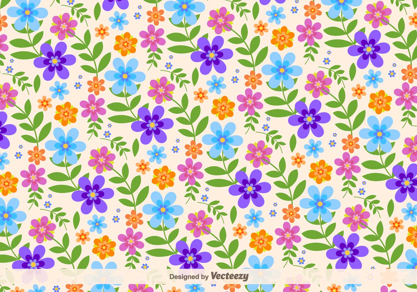 Download Floral Retro Vector Background 123465 - Download Free ...