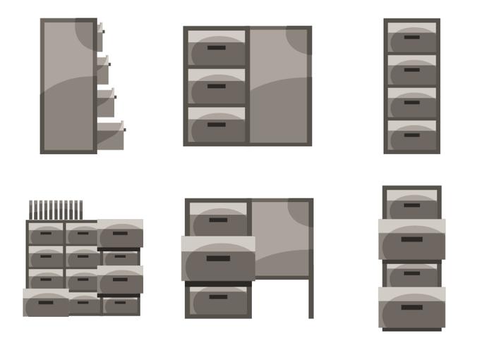 File Cabinet Vector