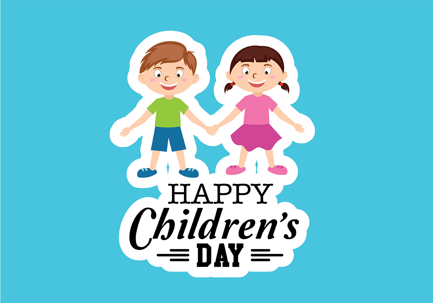 Happy Children Day Vector - Download Free Vectors, Clipart ...