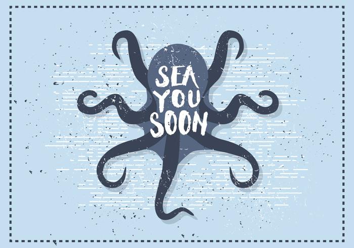 Free Vintage Octopus Vector Illustration