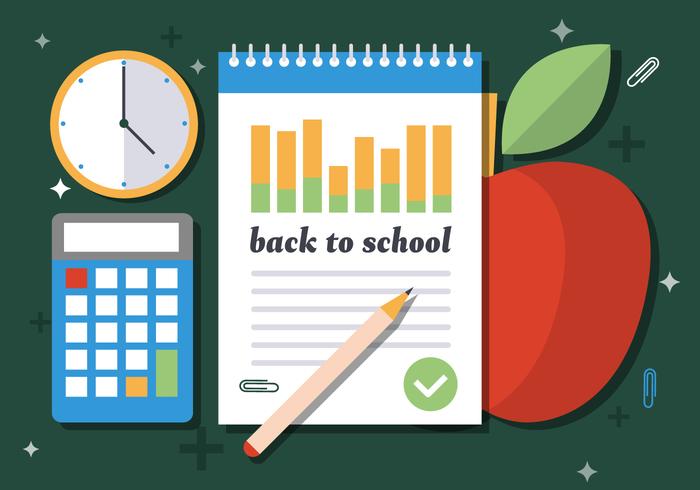 Free Welcome Back to School Vector Illustration