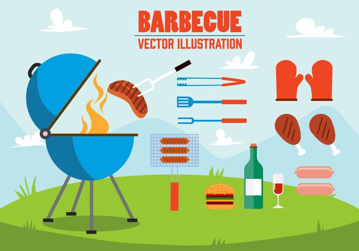 Ilustración de vector libre de la barbacoa