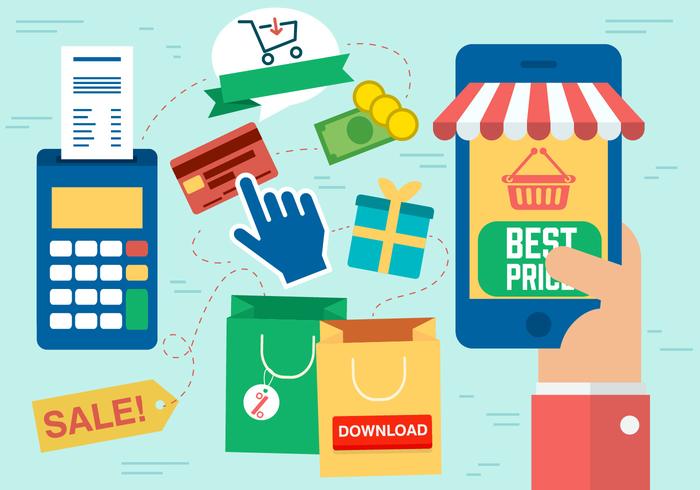 Free Flat Sale Vector Illustration Free Flat Sale Vector Illustration