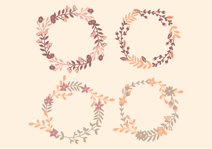 Vector Wreaths Set