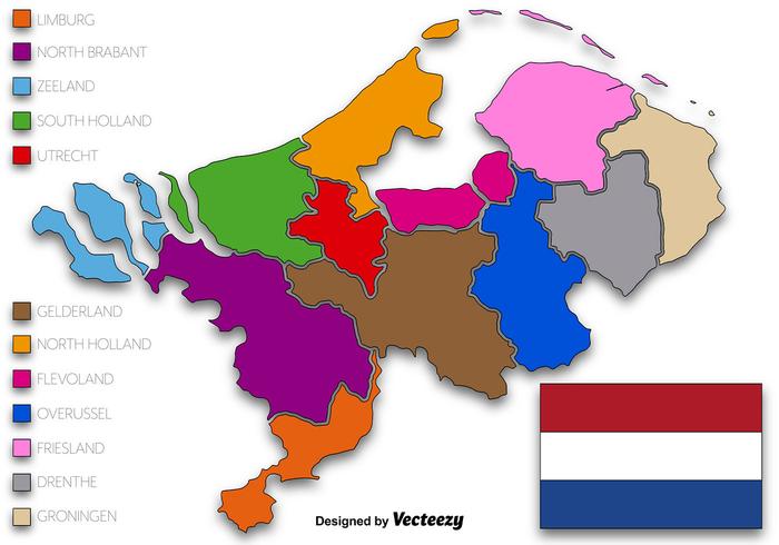 Netherlands State Vector Illustration