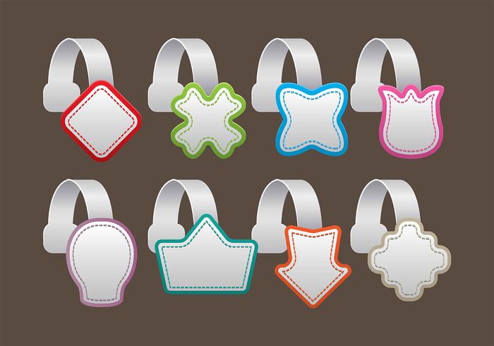 Iconos de Wobbler vector