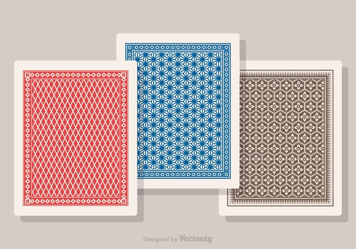 Playing Card Back Vector Set