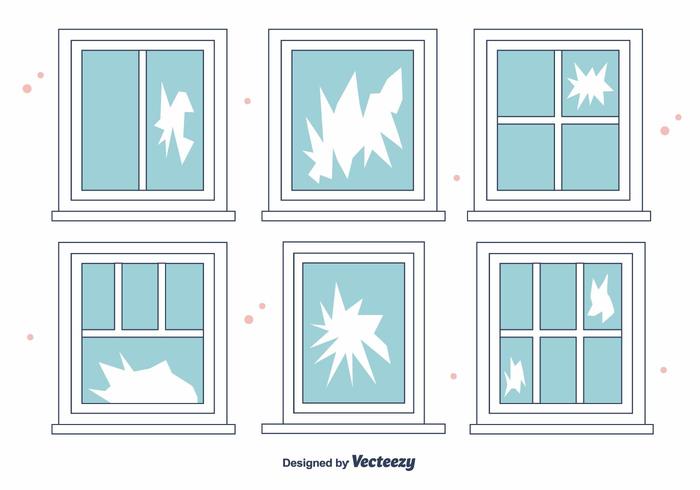 Free Broken Window Vector