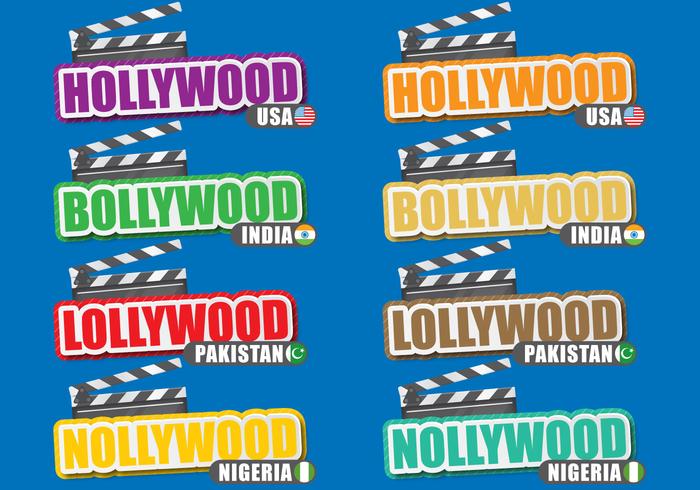 Film Cities Titles vector