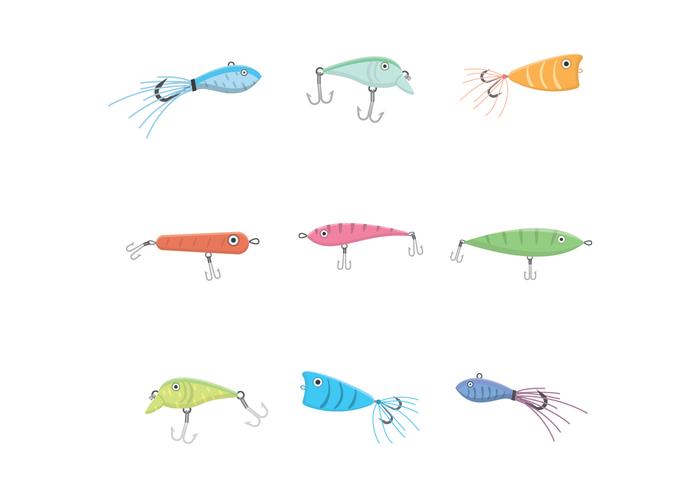 Download Free Fishing Lure Vector 123824 Vector Art at Vecteezy