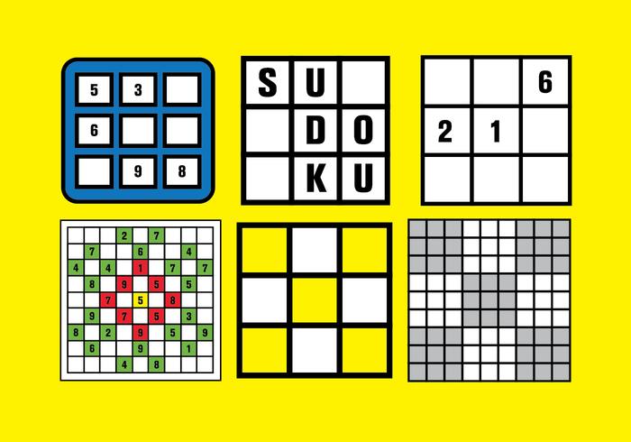 Sudoku Vector Set Sudoku Vector Set