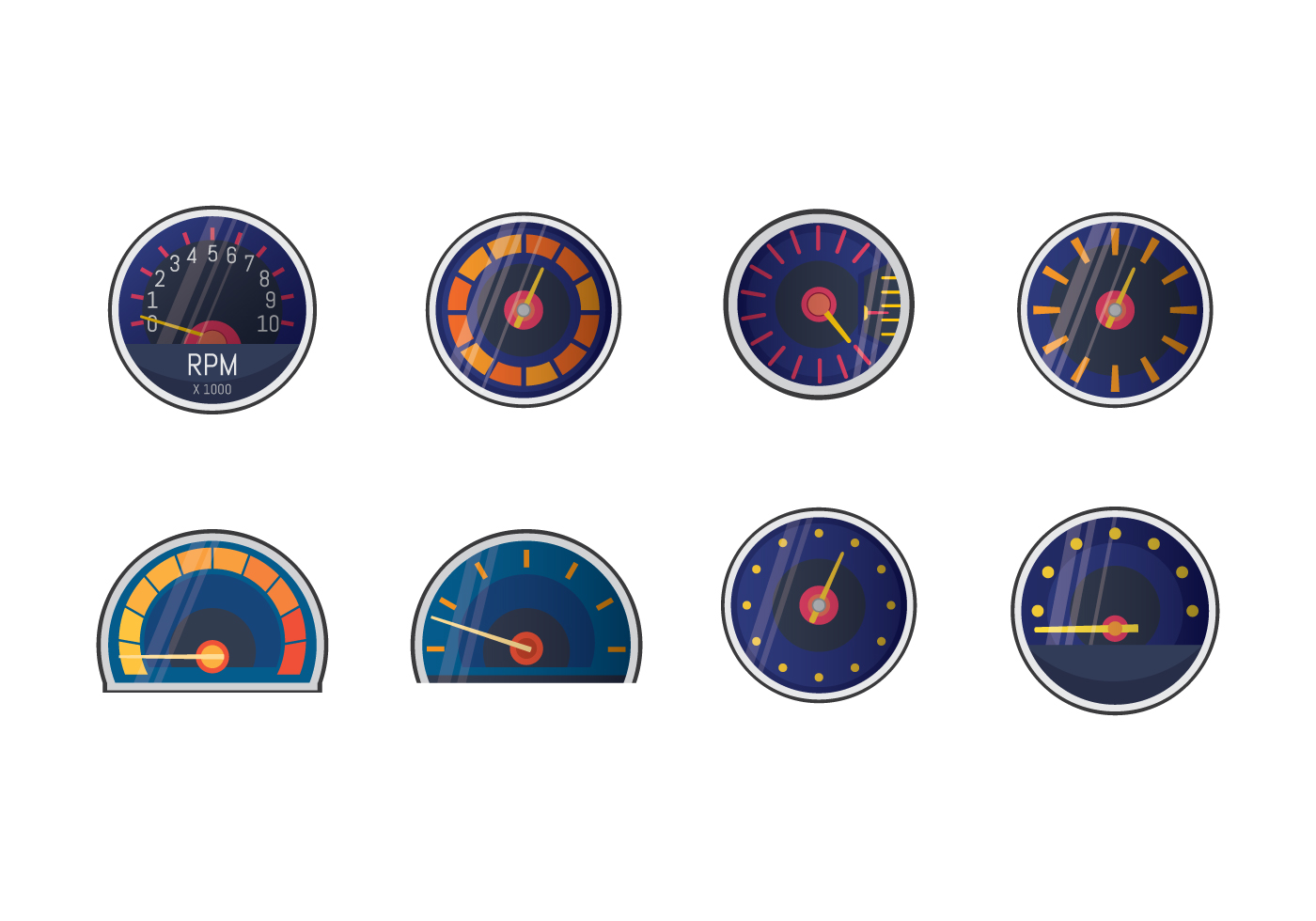 Free Tachometer Vector 123858 Vector Art at Vecteezy