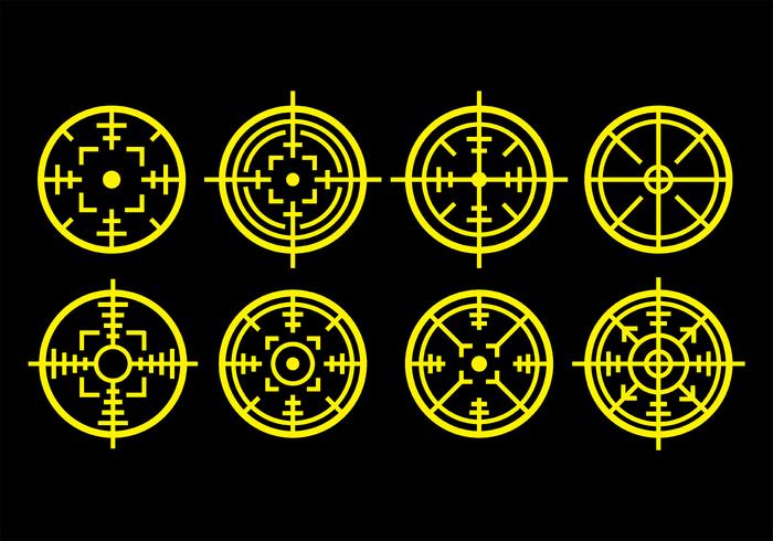 Laser Tag Icons vector