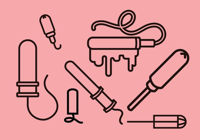 Tampon Vector Icons Tampon Vector Icons