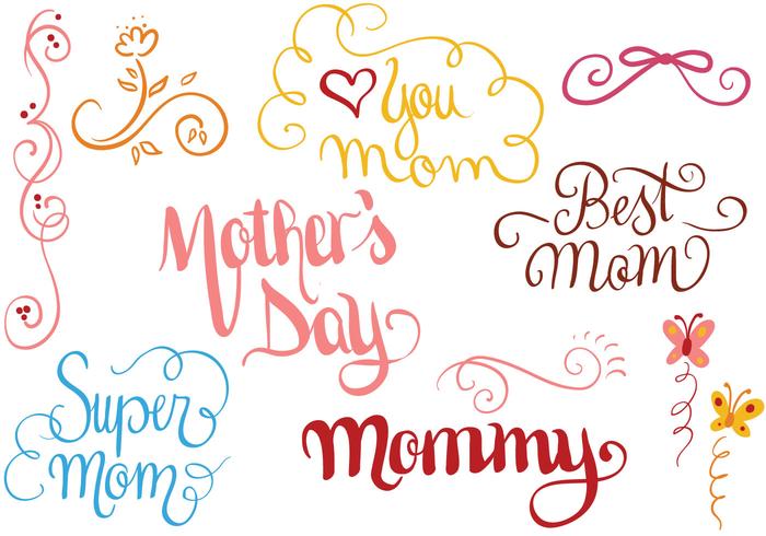 Free Mother's Day 2 Vectors