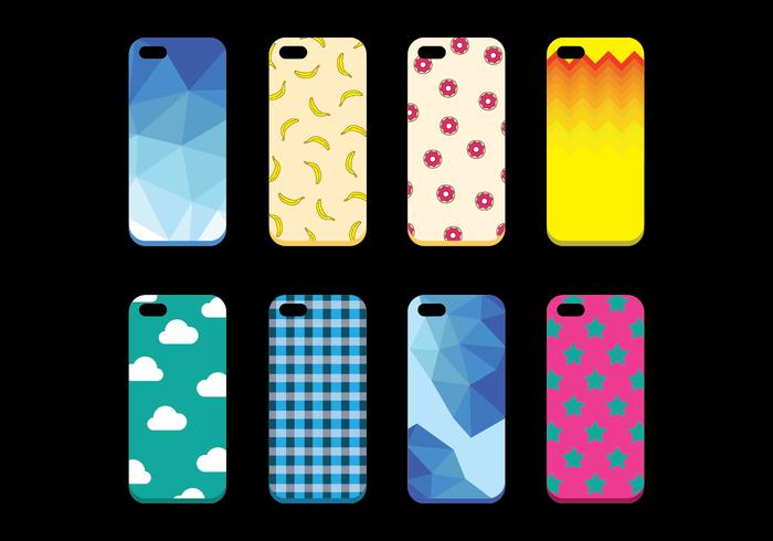 Free Set of Phone Case Vector Free Set of Phone Case Vector