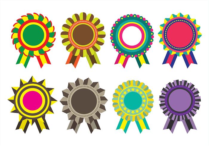 Cockade Icons vector