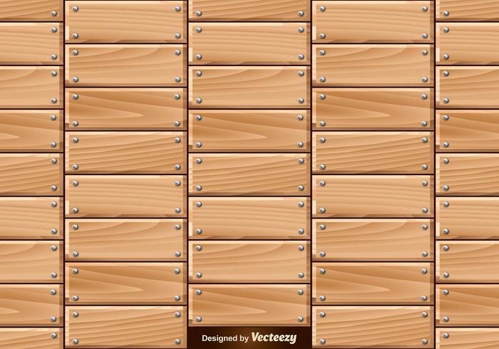 Vector Seamless Pattern Of Wooden Planks With Nails