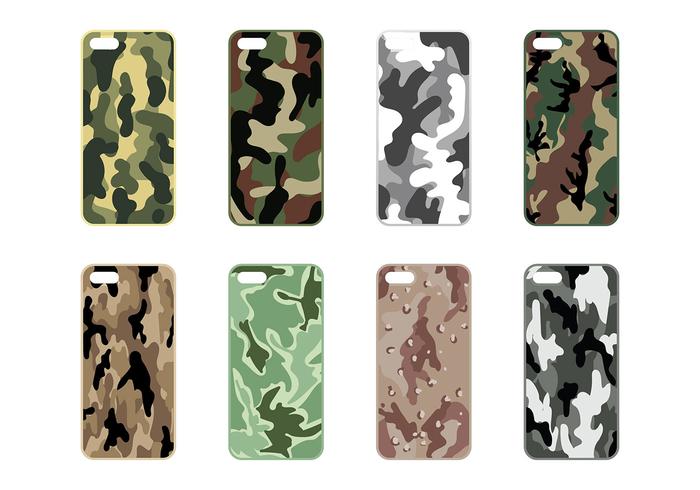 Teléfono De la Caja De Camo Vector