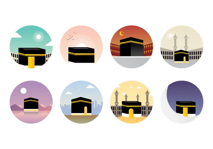 Vector libre de la Kaaba de Makkah