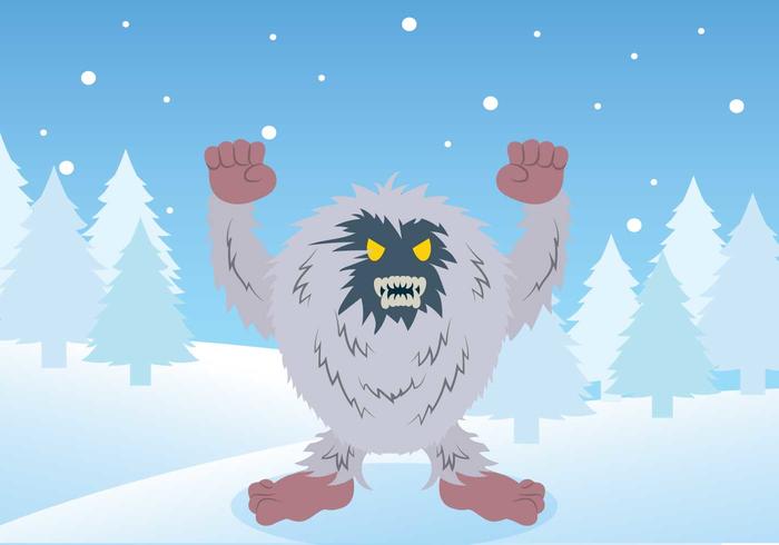 Ilustración Yeti Gratis vector