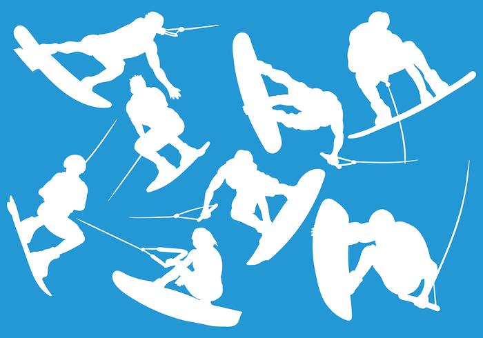 Free Wakeboarding Icons Vector