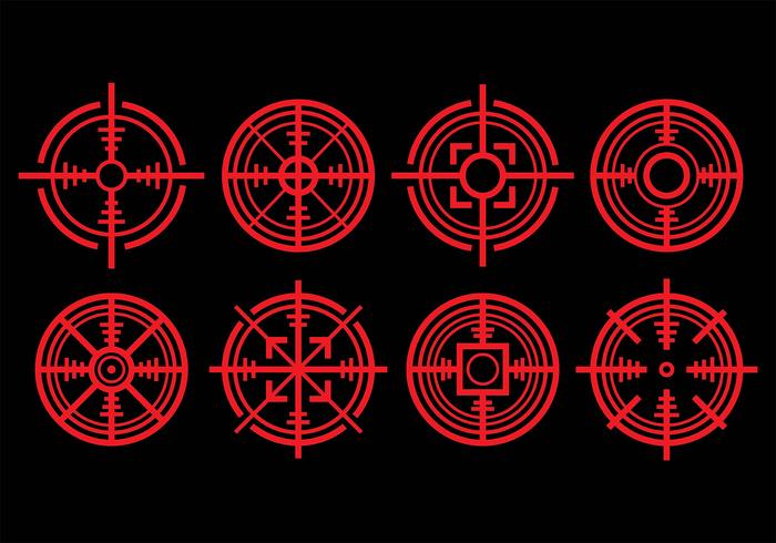 Laser Tag Icons vector