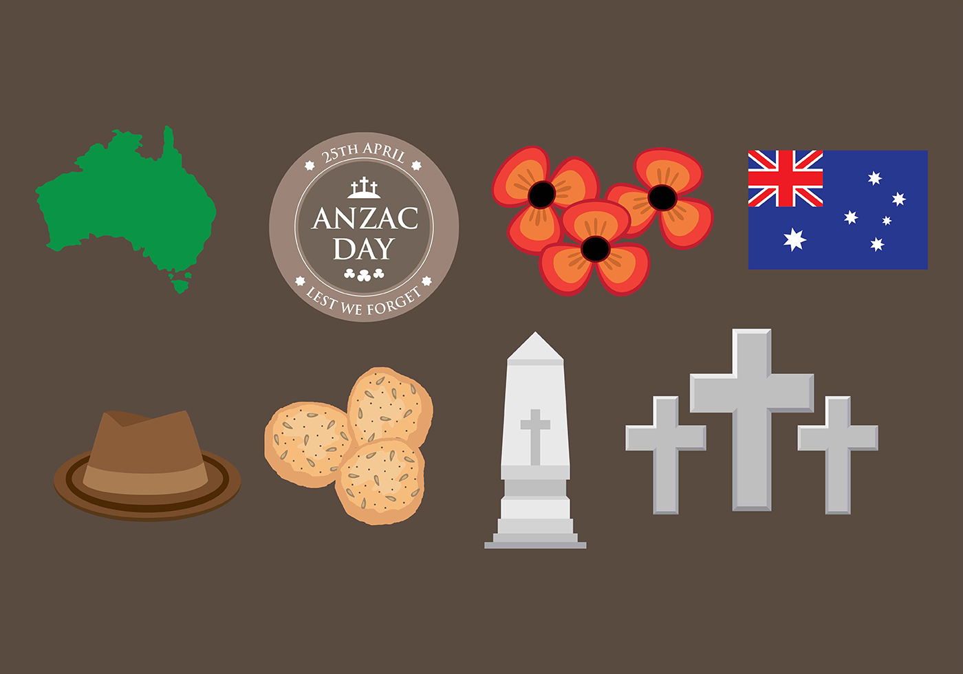 Anzac Icons - Download Free Vectors, Clipart Graphics & Vector Art