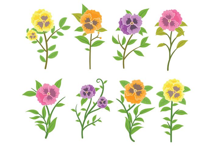 Libre Pansy Icons Vector