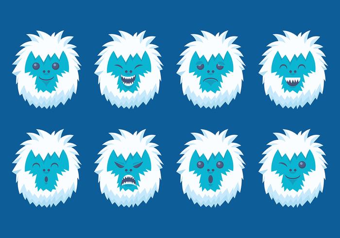 Iconos Yeti Gratis Vector