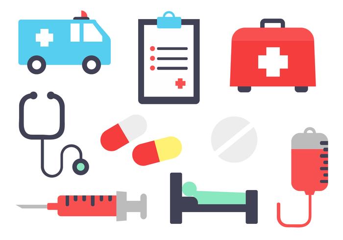 Hospital Elements Vector